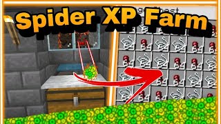 Minecraft 120 Cave Spider Spawner XP Farm In MCPE  Minecraft Bedrock  Minecraft Hindi [upl. by Dermot]