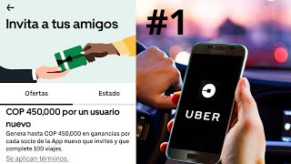 UBER GANANCIAS EXTRAS CON REFERIDOS 450K [upl. by Eittik]