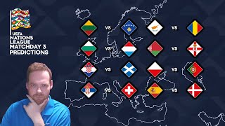 My UEFA Nations League Matchday 3 Predictions 121024 [upl. by Candy298]