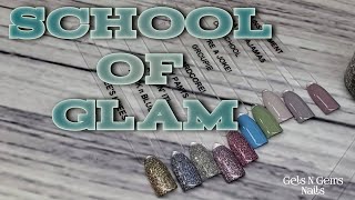 New Madam Glam Collection School of Glam  Swatch and Comparisons [upl. by Atsok]