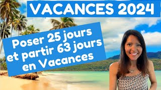 VACANCES  CALENDRIER pour profiter des PONTS [upl. by Hakaber]