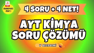 💥 4 SORUDA AYT KİMYA TEKRAR 4 NET aytkimya [upl. by Parthenia]