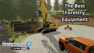 THE ULTIMATE FORESTRY EQUIPMENT IN FS22 IS HERE  Farming Simulator 22 [upl. by Naro269]