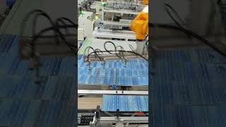 shingled solar panel production line solarpanelmakingmachine solarenergy [upl. by Zinck]