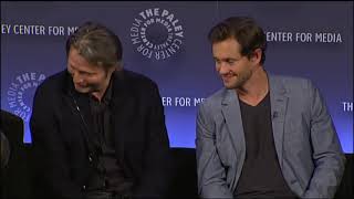 Clothes  Mads Mikkelsen and Hugh Dancy on PaleyFest 2014 Madancy Hannigram [upl. by Nnaeilsel]