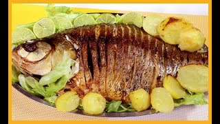 PEIXE ASSADO COM BATATA ESPECIAL DE NATAL [upl. by Ataynik405]