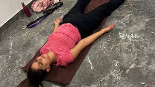 Shanti yogashala is live seated stretches yoga yoga live [upl. by Evangelia677]