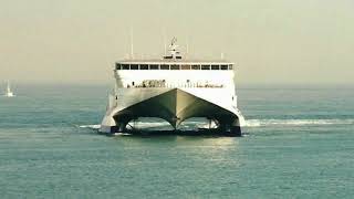 Hoverspeed Seacat Dover Fast Ferry [upl. by Keli]