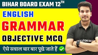 English Grammar Objective 12th Class 2025 🔥  English Grammar Class 12 Objective  Education Baba [upl. by Meador562]