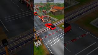 shortsking railway signal bussid bussimulatorindonesia trendingshorts traffic accidentcar [upl. by Jammal612]