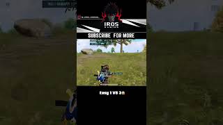 Easy 1 VS 3 😨 irosgaming bgmishorts bgmihighlights pubgmobile [upl. by Pickett]