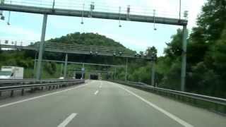 From Basel to Glattbrugg  Switzerland Driving Video 062013 FullHD [upl. by Lorelei]