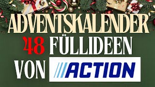 2024 Adventskalender befüllen 48 COOLE Füllideen von action unter 3€ [upl. by Baudelaire]