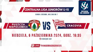 6102024 CLJ U15 kolejka nr 7 Puszcza Niepołomice vs Cracovia [upl. by Rases702]