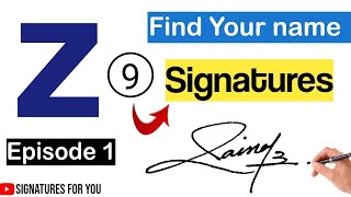 ▶️ Z Signature Style ✍️ Signature ideas for letter z  Z Signatures  z name signature [upl. by Llehsem661]