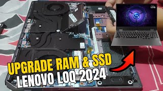 How to Upgrade RAM and SSD on Lenovo LOQ 15IAX9 i512450HX RTX 3050 6GB [upl. by Norrahc68]