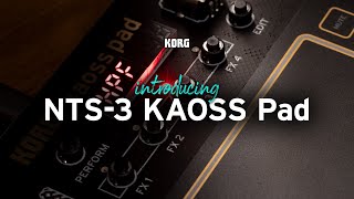 Introducing the Korg NTS3 KAOSS Pad  build your KAOSS [upl. by Ym]