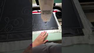 freemotionquilting a loop meander quilting fmq quilt [upl. by Aytak]