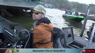 2024 Bassmaster Elite Live Mix at Toledo Bend LA  Day 1 [upl. by Lledraw]