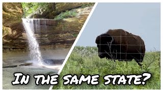 Illinois Hiking Starved Rock State Park PLUS Matthiessen PLUS Nachusa Grasslands [upl. by Ban]