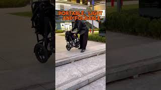 Ultralight electric wheelchair can be lifted with one hand popular electricwheelchair [upl. by Frankel323]