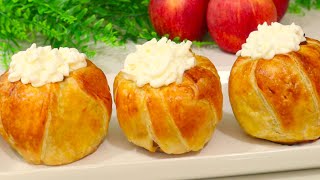 Delicious Apple Dessert just with Apples and Puff pastry  Chanas Creations [upl. by Prentice285]