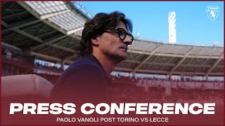 TORINOLECCE  PRESS CONFERENCE MISTER VANOLI 🎙️ [upl. by Neleh938]