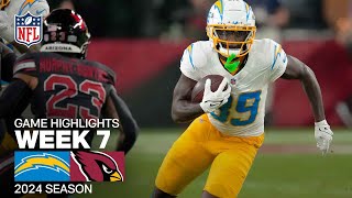 Los Angeles Chargers vs Arizona Cardinals Game Highlights  NFL 2024 Season Week 7 [upl. by Gatian201]