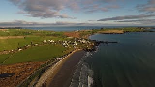 Old Head of Kinsale Garretstown Beach Drone footage [upl. by Aihsei]