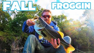 FROGGIN Grass Mats For BIG Fall Bass [upl. by Ledda]