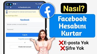 Yeni Eposta ve Telefon Numarası Olmadan Facebook Hesabı Nasıl Kurtarılır 2024de [upl. by Brackett]