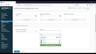 Sophos XG Firewall Port Açma  Business Application Rule [upl. by Ruhnke]