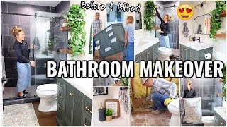 BATHROOM MAKEOVER😍 EXTREME BATHROOM REMODEL  HOUSE TO HOME Honeymoon House Episode 6 [upl. by Lebasiairam]