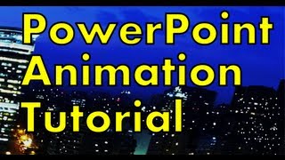 PowerPoint Animation Tutorial  Make a Night City with Lights [upl. by Nnywg]