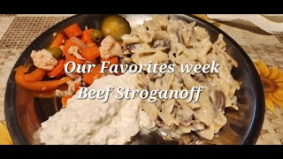 Our Favorites Week Beef Stroganoff easymeals [upl. by Rondi736]