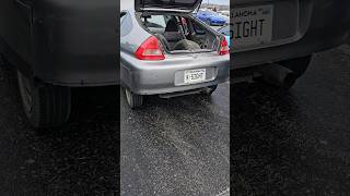 Kswap in a Honda Insight Coffee and Cars OKC carsandcoffe hellyeah [upl. by Ailima]