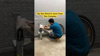 My New Electric Cycle Tata Company Ki🔥 electricbicycle minivlog ebike [upl. by Ynabe]