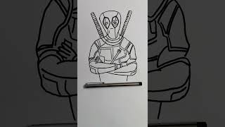 Deadpool free hand drawing music live song penmanship deadpool deadpoolandwolverinemovie art [upl. by Harod]