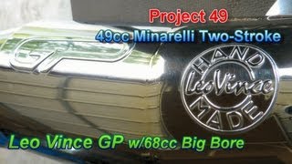 Project 49  Leo Vince GP Exhaust with 68cc Big Bore Cylinder Kit  2T 1E40QMB Scooter [upl. by Orion]