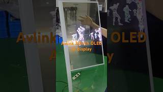 Avlink top 30inch transparent OLED touch screen display LCD digital display AI monitor factory China [upl. by Yekcin]