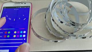 TM1814 DC24V RGBW pixel led strip work with sp107e smart led controller [upl. by Anneirda]