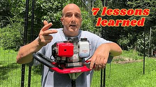 Harbor Freight Earth Auger  FULL Review and Used in TOUGH Terrain [upl. by Service]