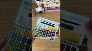 🌸🎨 mes essentiels pour débuter laquarelle 🎨🌸 aquarelle watercolor slowliving dailyvlog [upl. by Odnamla]