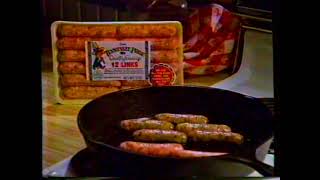 1985 Tennessee Pride Country Sausage quotTake home a package of Tennesee Pridequot TV Commercial [upl. by Akisey26]