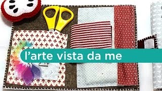 TutorialKit cucito in feltro con puntaspilli DIY Sewing kit with pin cuscion  Idea regalo maestre [upl. by Clellan]