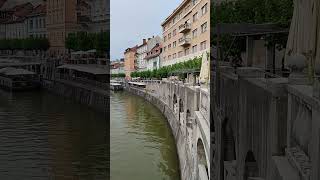 Ljubljana 🇸🇮 ljubljana slovenia europe river explore travel tourism visit cityscape city [upl. by Ultan]