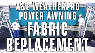 How To Replace AampE  Dometic WeatherPro RV Patio Awning Fabric [upl. by Anawik]