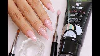 Clase12 Como hacer uñas en PolygelTechgel ♥ Deko Uñas  Polygel nails step by step [upl. by Borman]