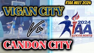 VIGAN CITY VS CANDON CITY  R1AA MEET 2024 [upl. by Karyl]