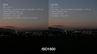 4K Lumix GH4 vs LX100 LowLight ISO TEST [upl. by Ennywg]